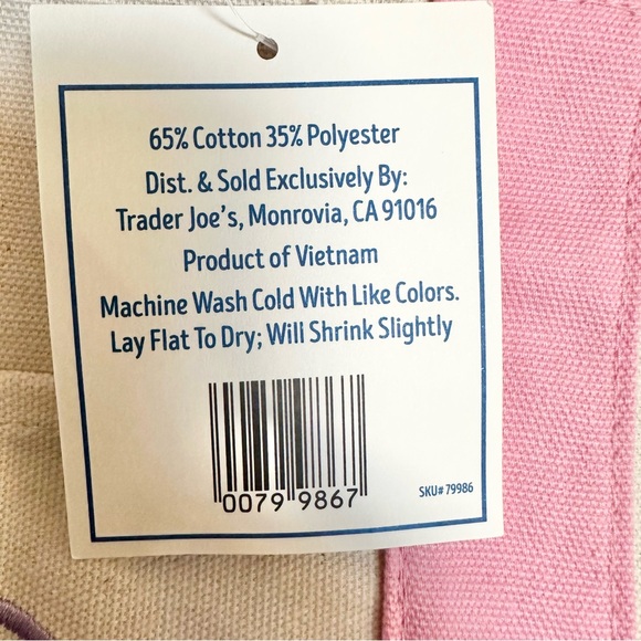 TRADER JOE’S Pastel Mini Totes - Set of 4 - Picture 6 of 7